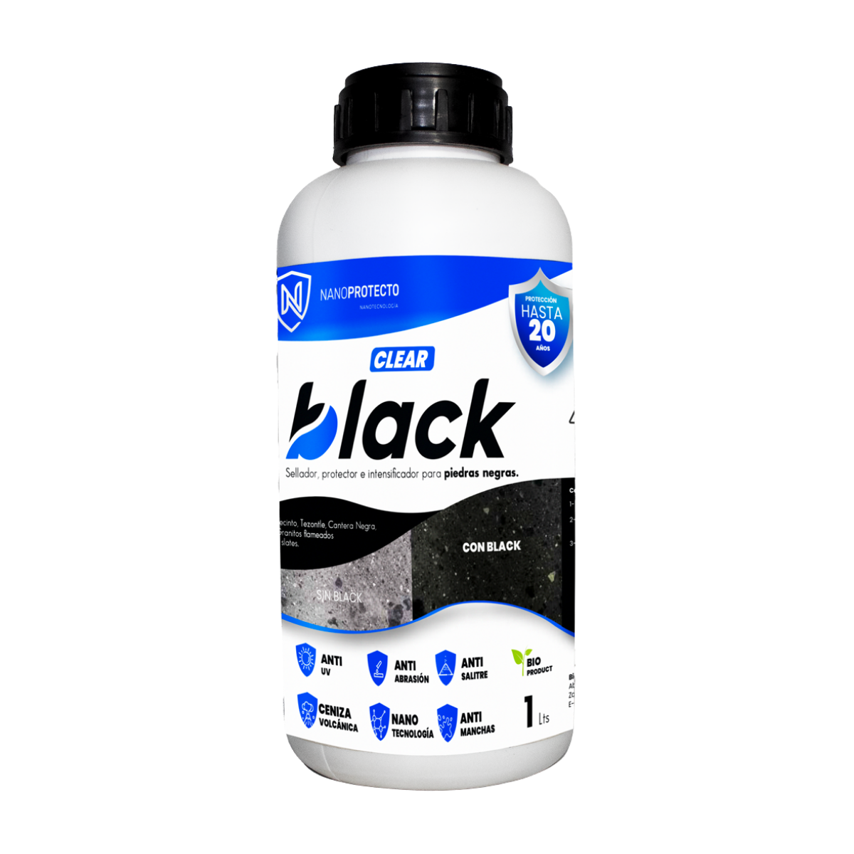 Clear black 1 litro