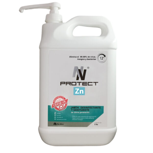 jabon desinfectante sanitizante 5 lts nnprotect