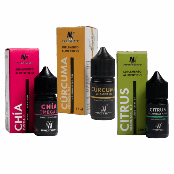 Chia, Curcuma y Citrus Nanodispersión