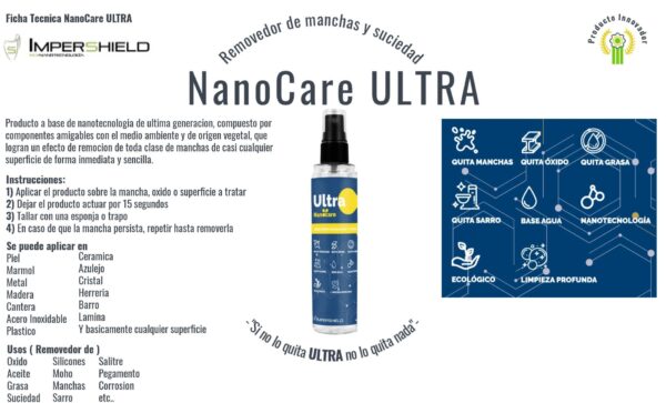 Ultra Nanocare Ficha tecnica