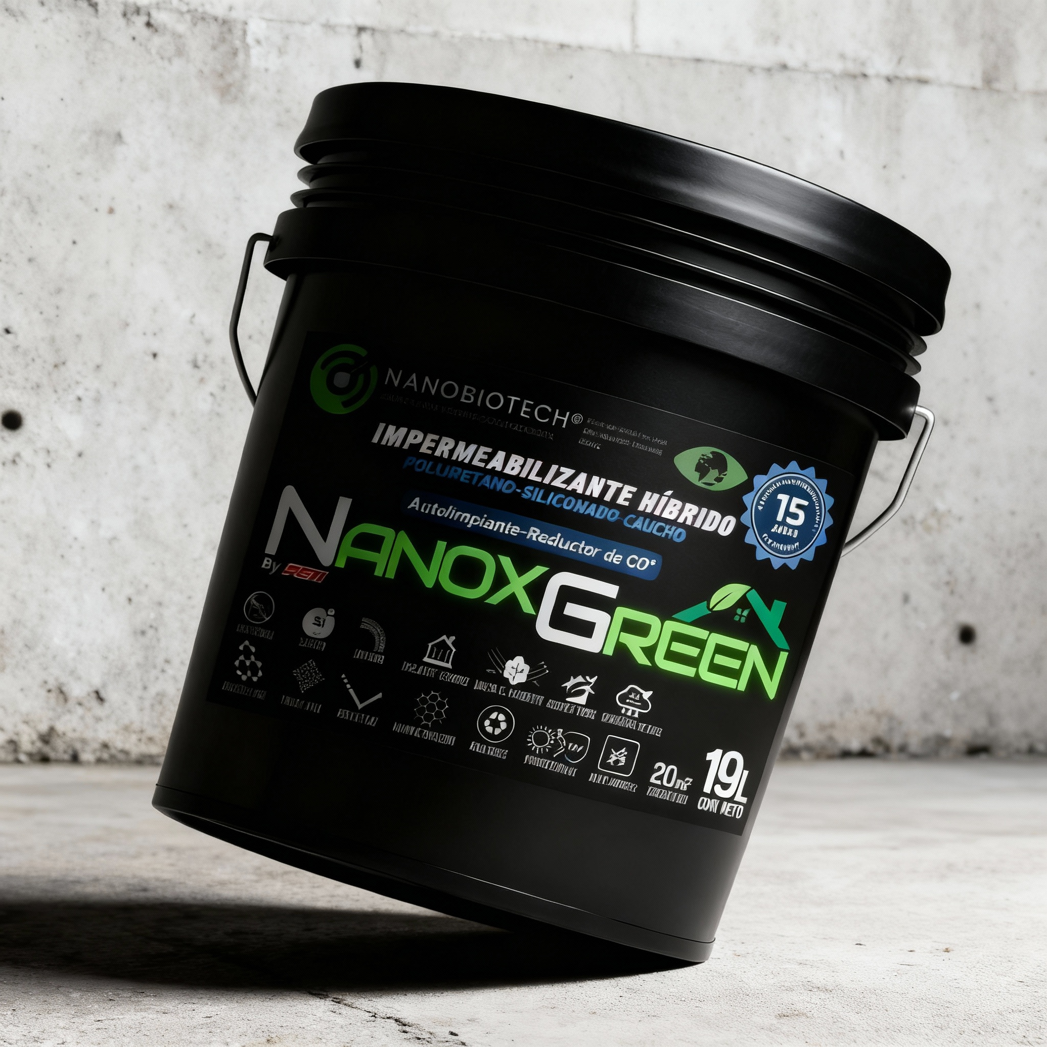 Impermeabilizante Híbrido NANOXGREEN Reduce CO² - Imagen 5