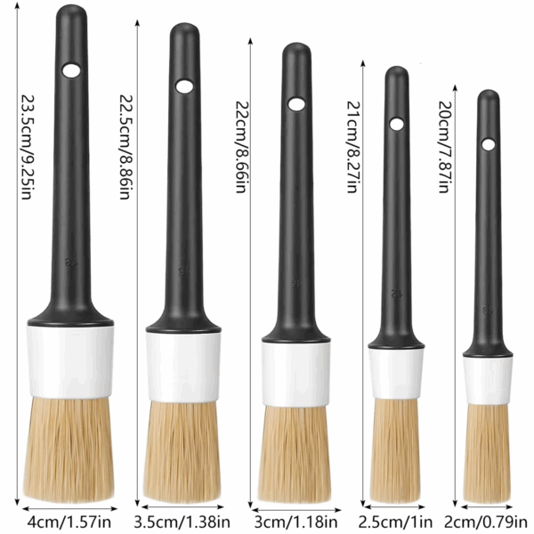 Set de cepillos para limpieza Auto detailing - Imagen 3