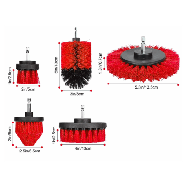 Kit de cepillos para detallado automotriz - Imagen 3