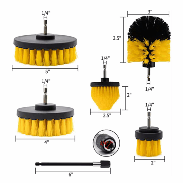 Kit de cepillos para detallado automotriz - Imagen 7