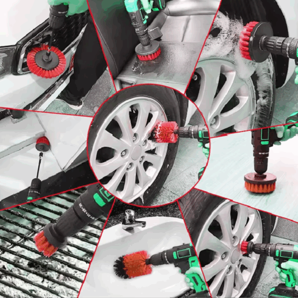 Kit de cepillos para detallado automotriz - Imagen 5